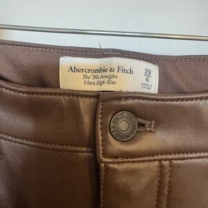 Abercrombie faux leather pants